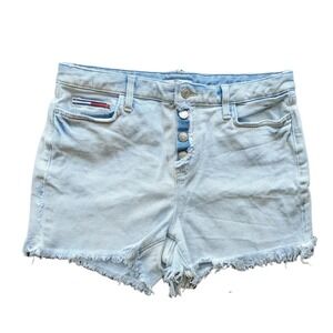 Tommy Hilfiger Cutoff Shorts, Jean Shorts, ButtonFly, Festival, Daisy Dukes